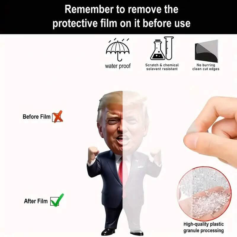 Ornement en acrylique Trump Décoration suspendue polyvalente