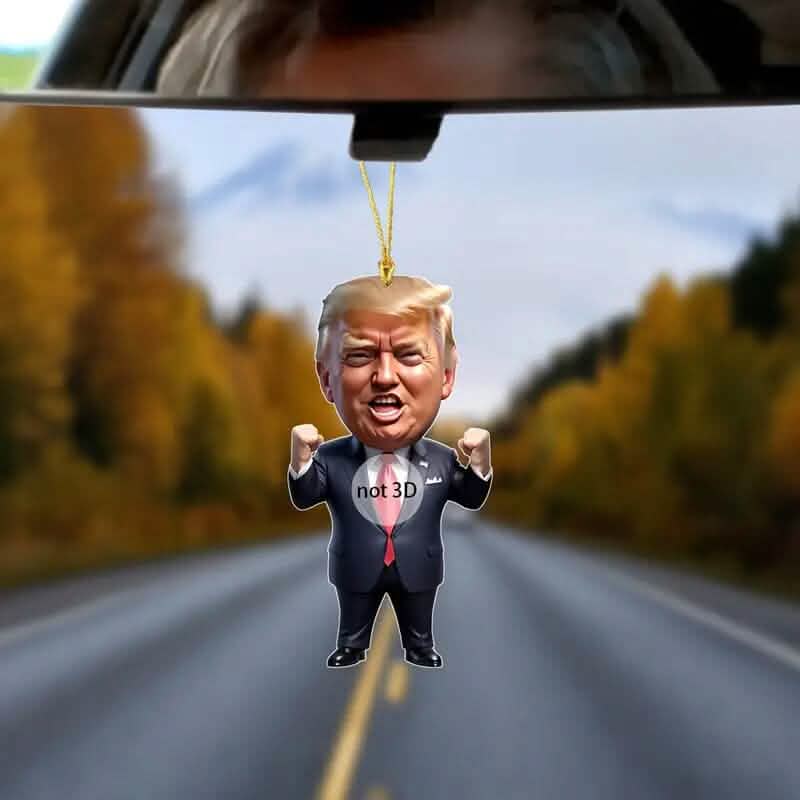 Ornement en acrylique Trump Décoration suspendue polyvalente