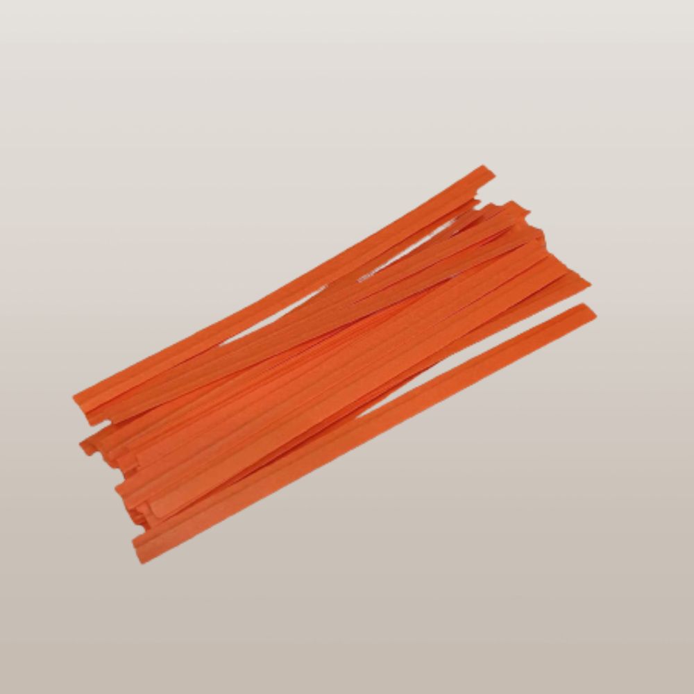 Attaches torsadées laminées – 10,16 cm de long (Plusieurs couleurs)
