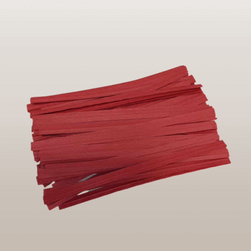 Attaches torsadées laminées – 10,16 cm de long (Plusieurs couleurs)