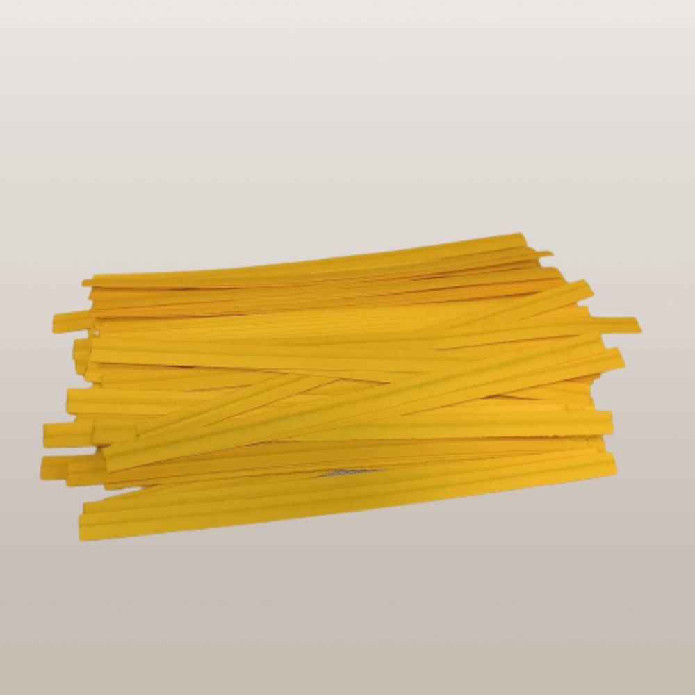 Attaches torsadées laminées – 10,16 cm de long (Plusieurs couleurs)
