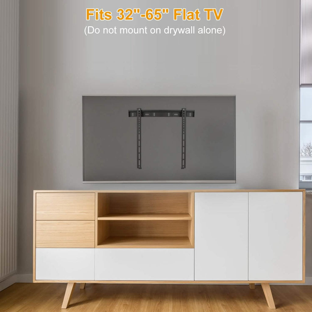 Support mural de fixation TV pour téléviseurs plats de 32 à 65 pouces