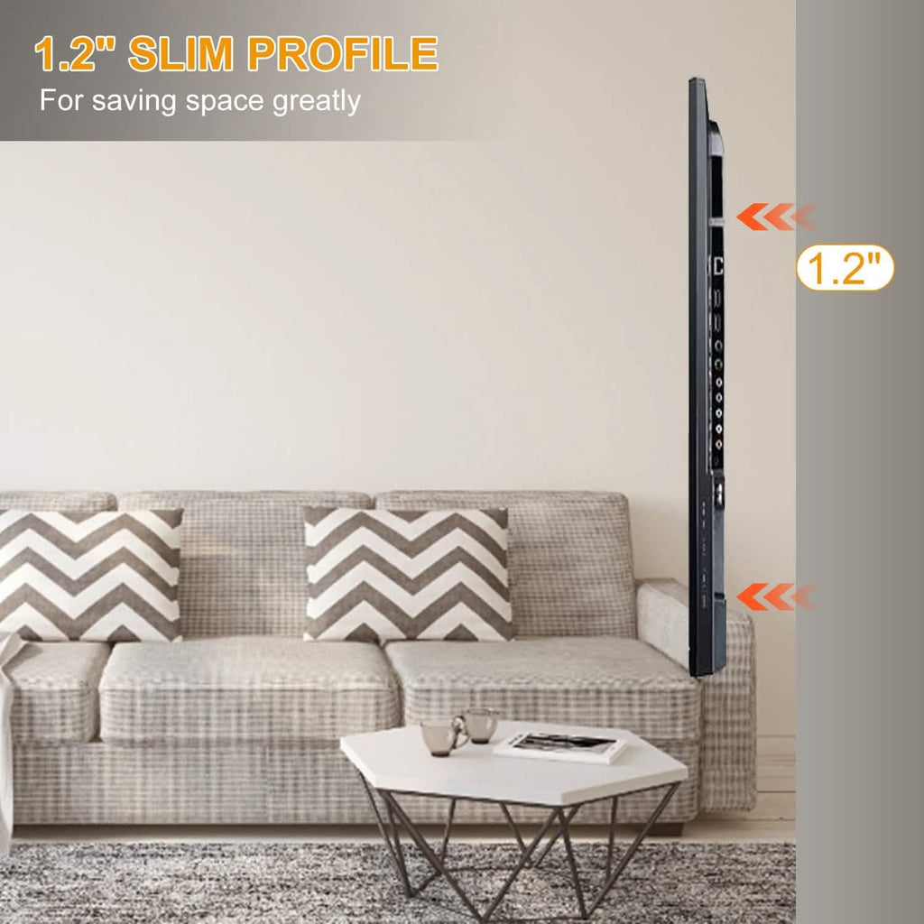 Support mural de fixation TV pour téléviseurs plats de 32 à 65 pouces