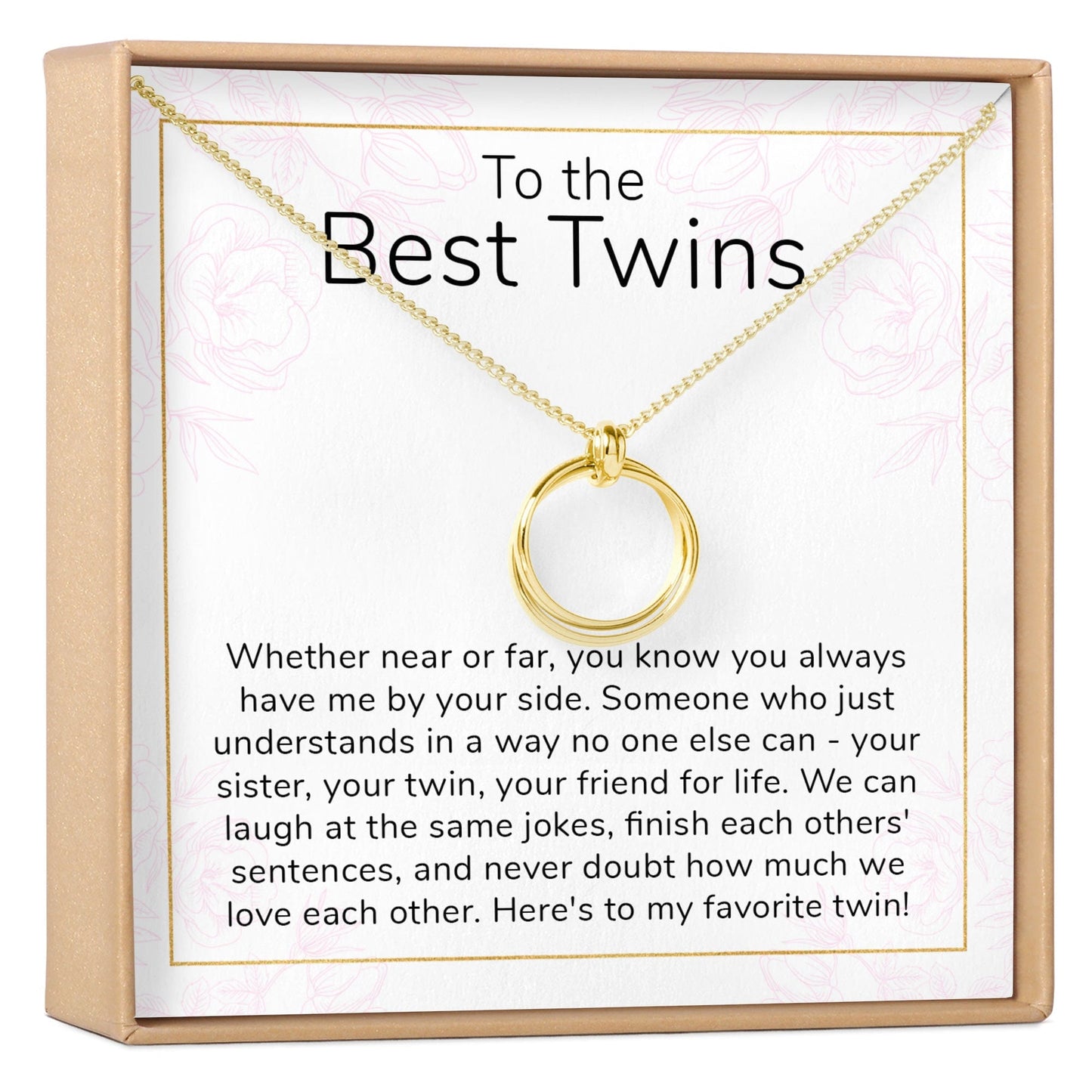 Twin Sister Gift Necklace