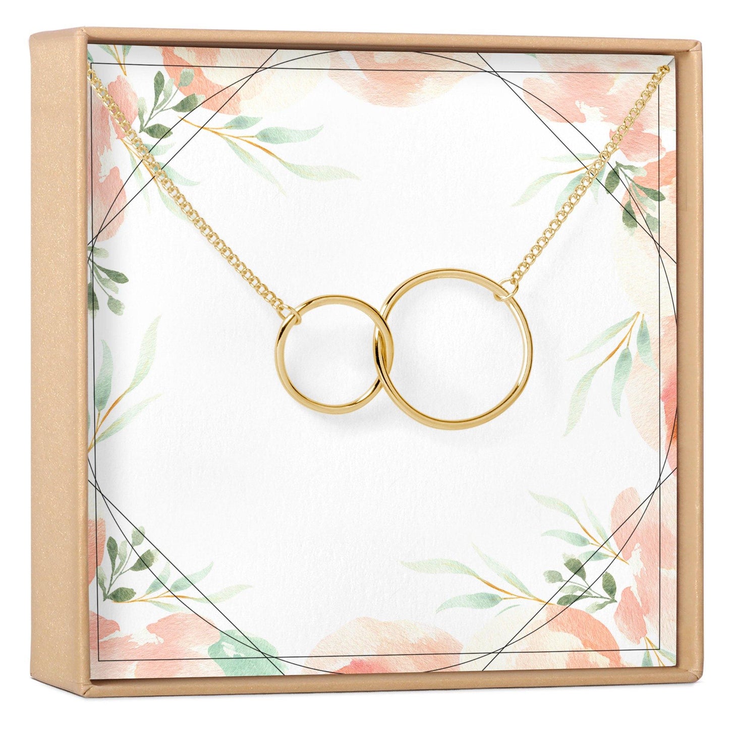 Two Interlocking Circles Necklace