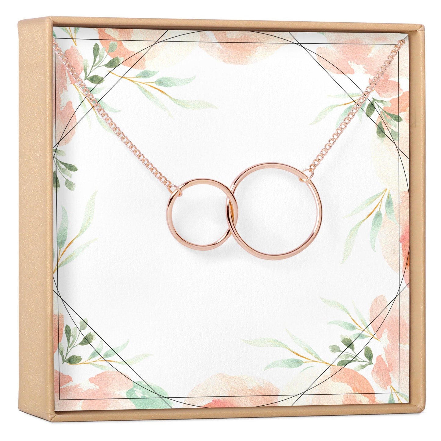 Two Interlocking Circles Necklace