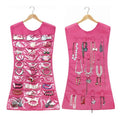 Two Sided Jewelry Organizer - Color: Pink