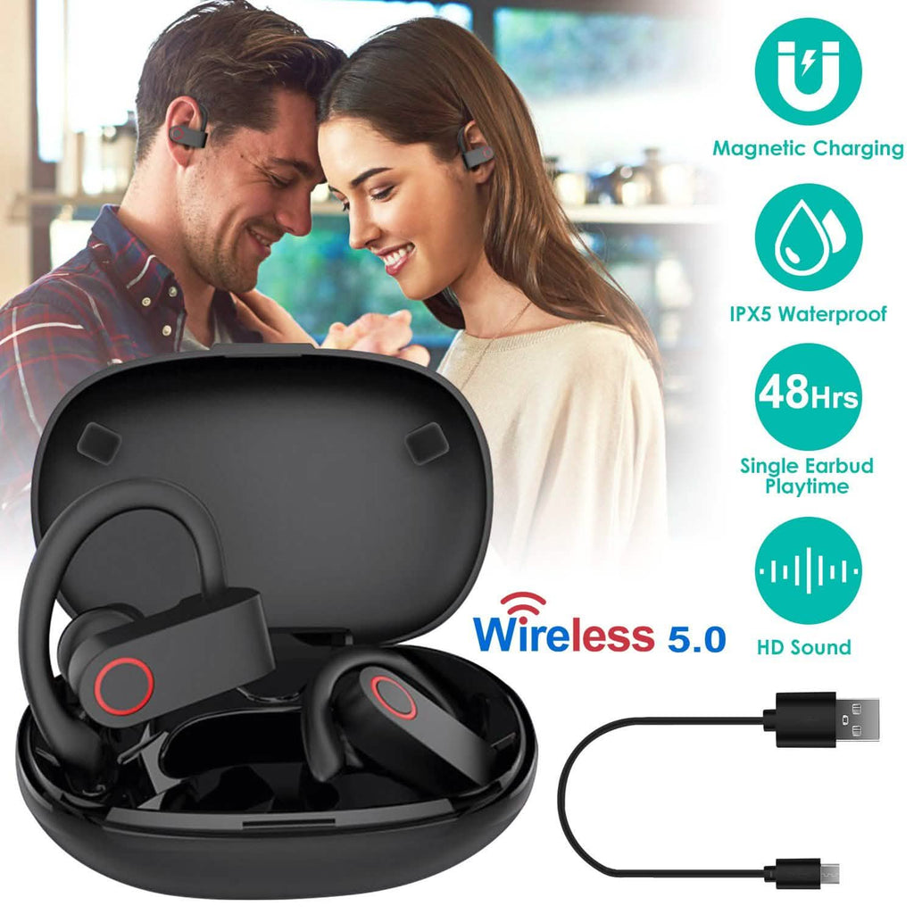TWS Wireless 5.0 Earbuds IPX5 Waterproof Sports Headset