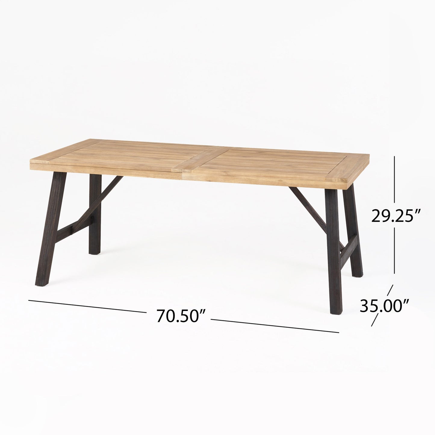 Bettina Dining Table with Slat Panel Design