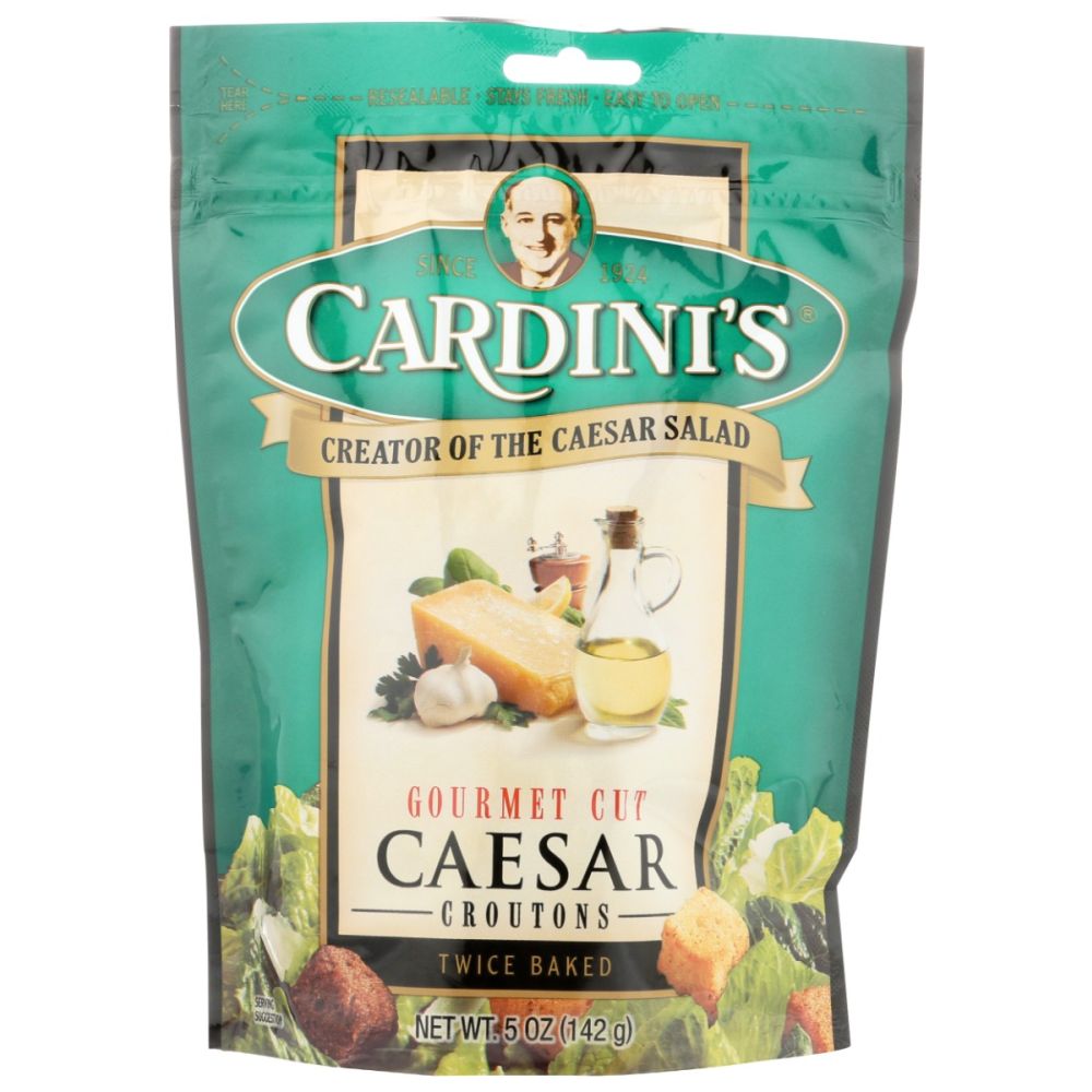 CARDINI'S
: Gourmet Cut Caesar Garlic Croutons, 5 oz
