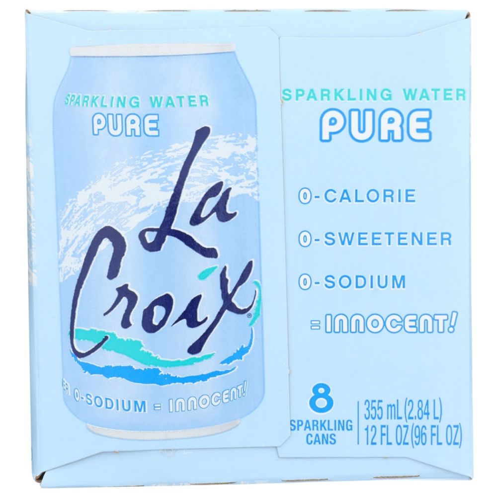 LA CROIX: Pure Flavored Sparkling Water 8Pk, 96 fo