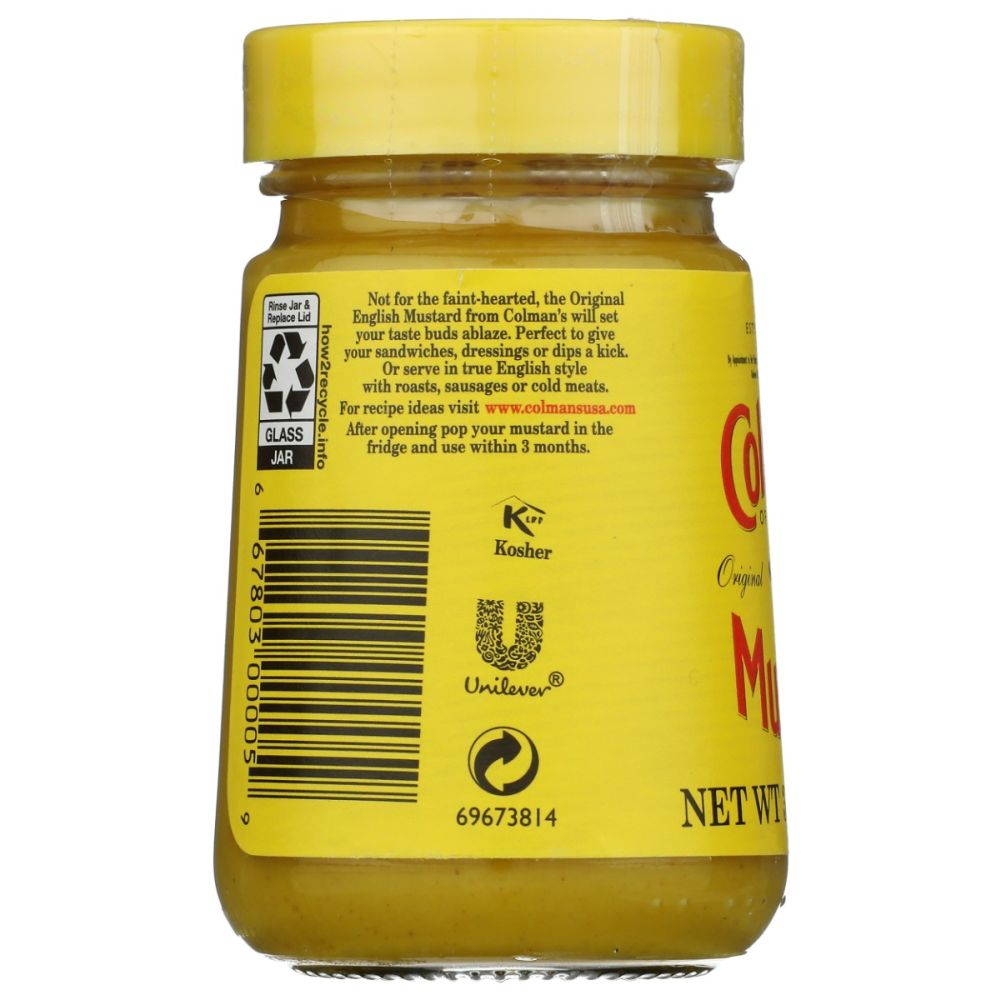 COLMANS: Prepared Mustard, 3.53 oz