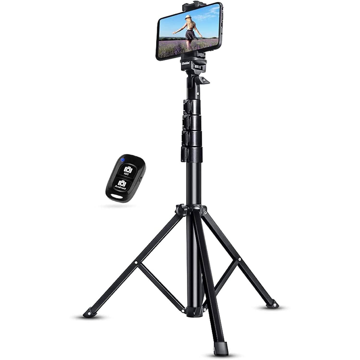 Trépied extensible UBeesize 51" avec télécommande Bluetooth