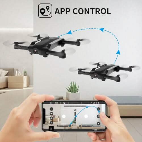 Drone quadrirotor RC pliable UDIRC FPV WiFi avec caméra HD 720P et 2 batteries U73