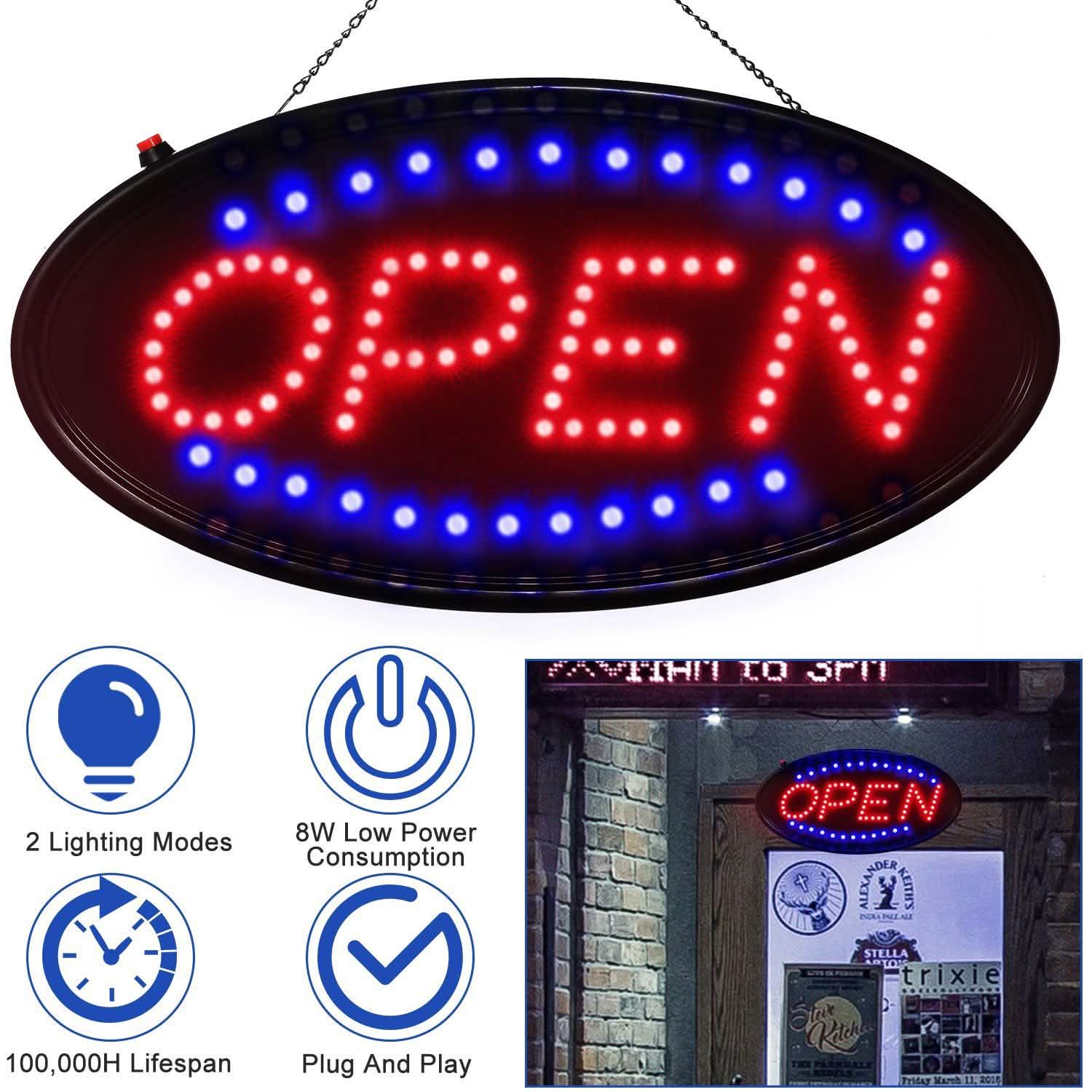 Enseigne Ouvert LED Néon Ultra Lumineux