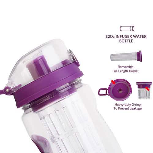 超ポータブルフルーツインフューズウォーターボトル 32oz