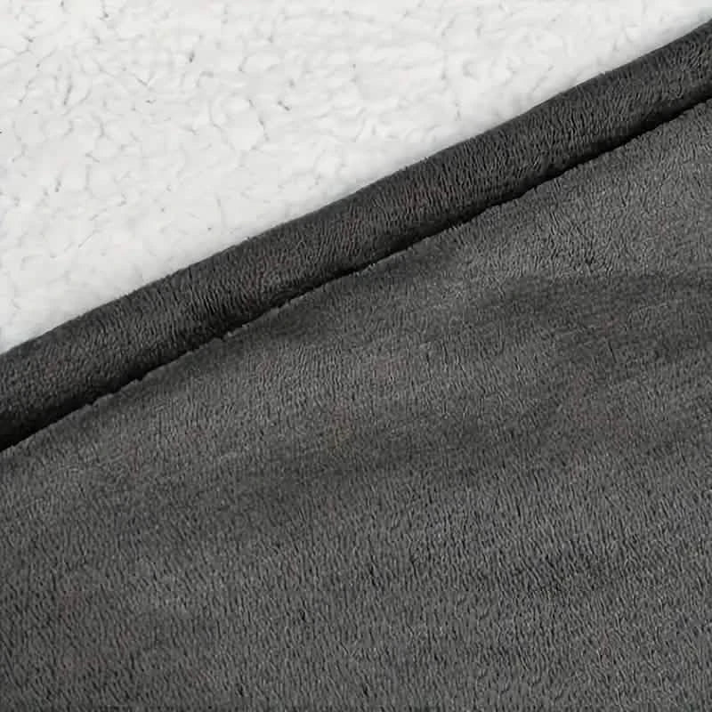 Couverture à capuche en polaire sherpa ultra-douce - Sweat-shirt portable douillet et surdimensionné