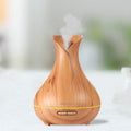 Humidificateur d'air ultrasonique aspect bois avec 7 lumières LED changeantes de couleur