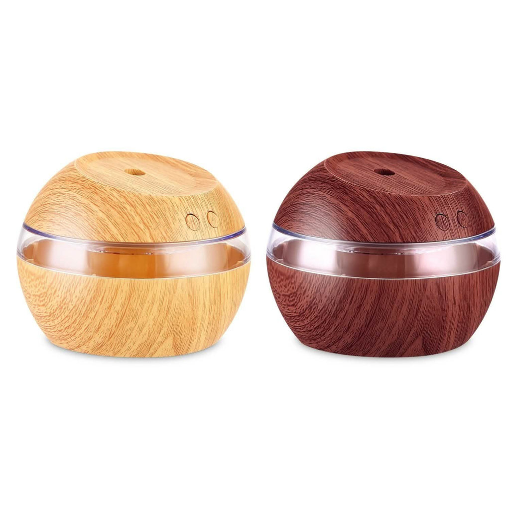 Ultrasonic Aroma Essential Oil Diffuser Wood Grain