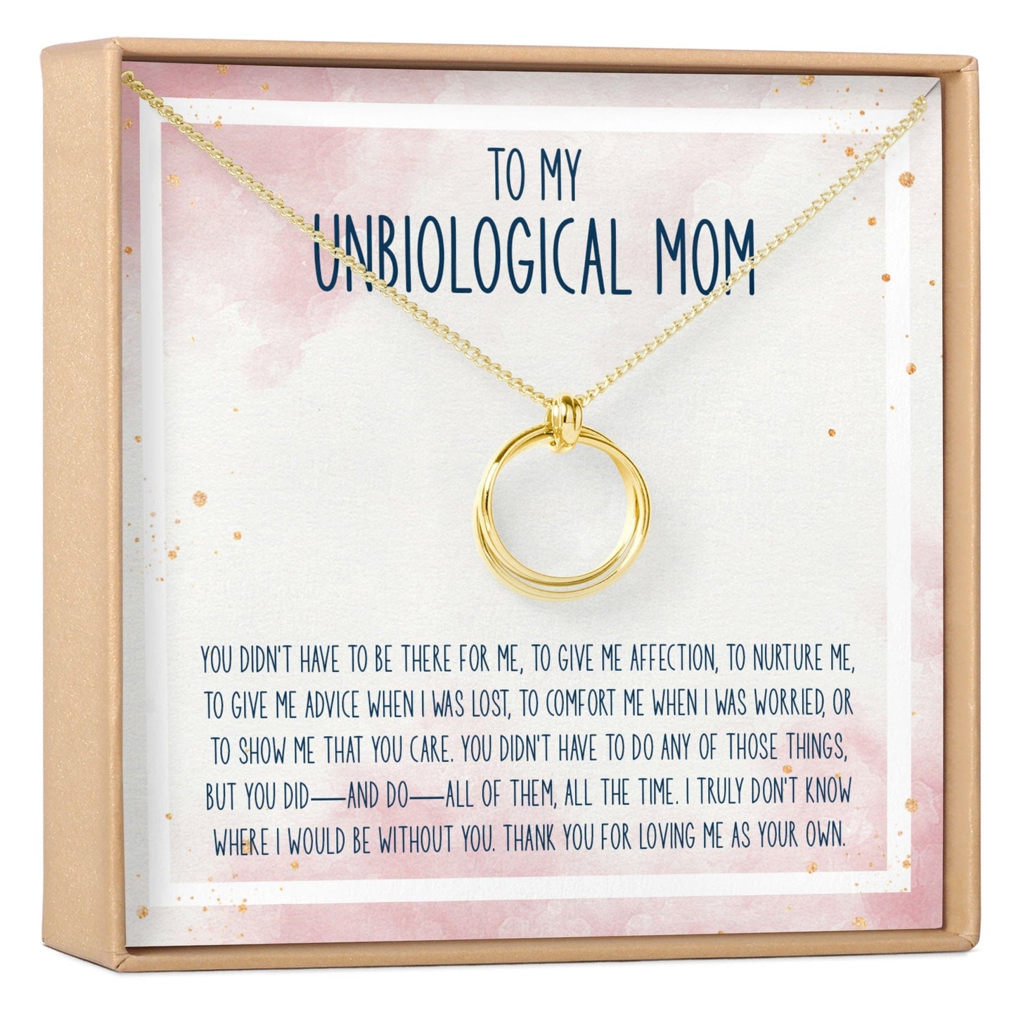 Unbiological Mom Necklace, Multiple Styles