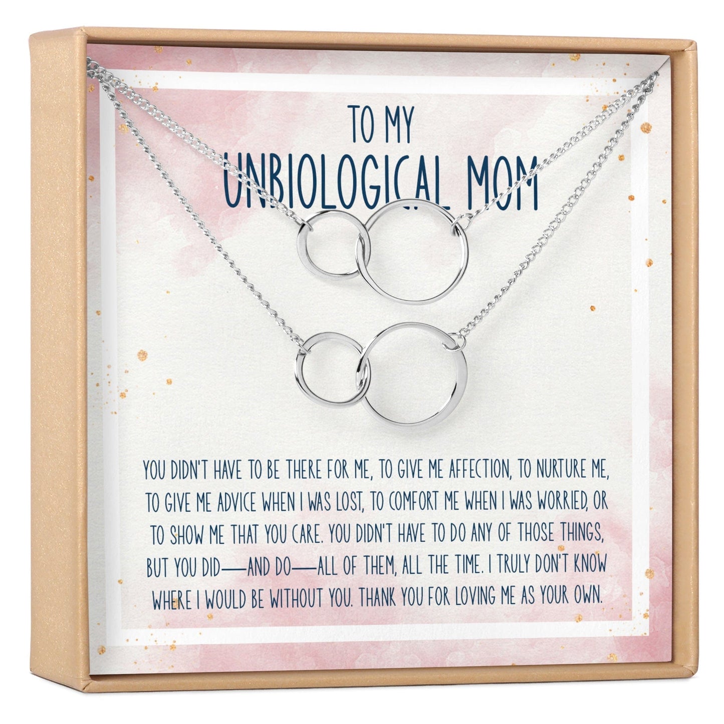 Unbiological Mom Necklace, Multiple Styles