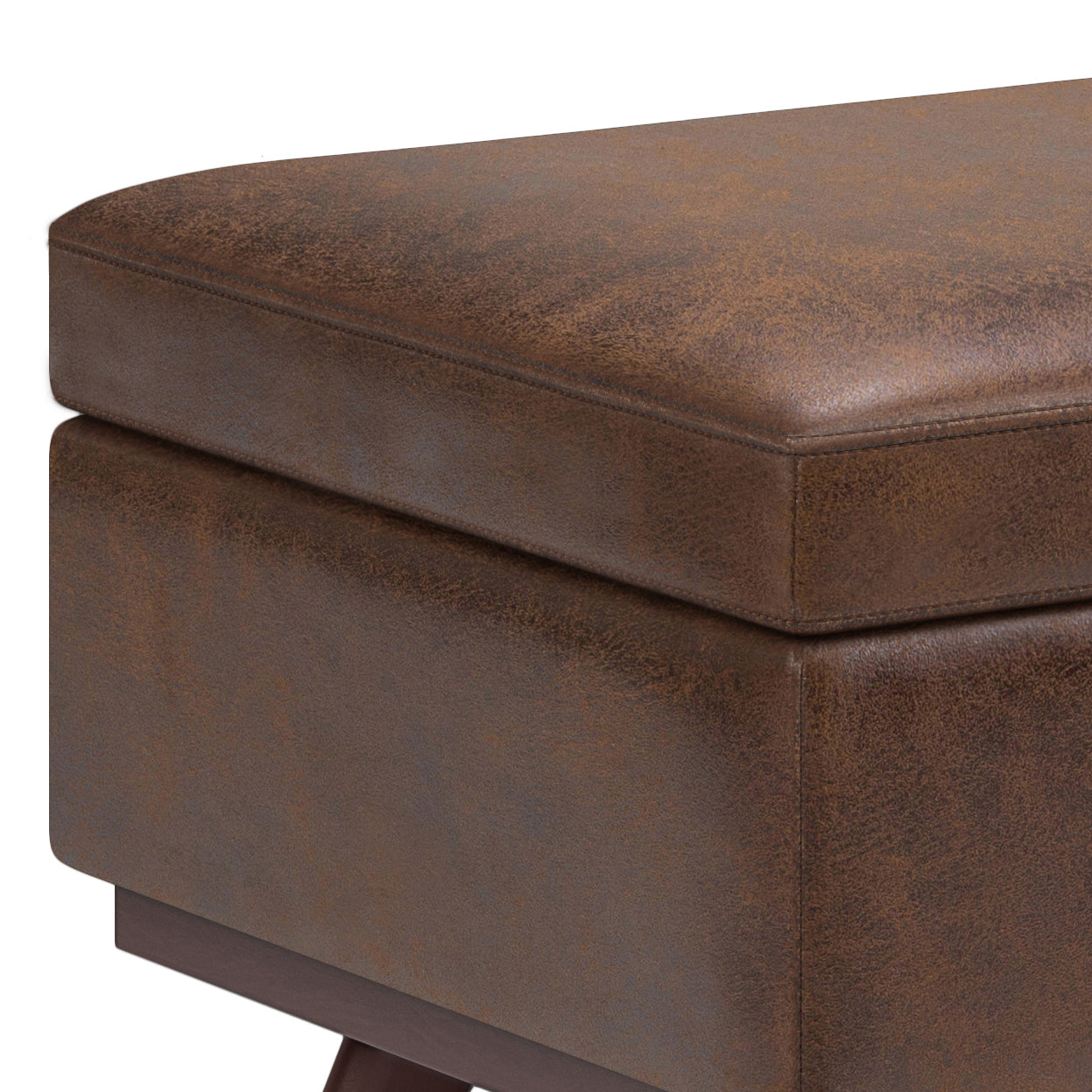 Owen 42 Inch Wide Lift Top Large Coffee Table Storage Ottoman