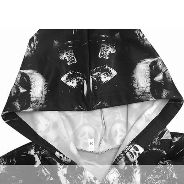 Sweats à capuche unisexe avec crânes imprimés en 3D