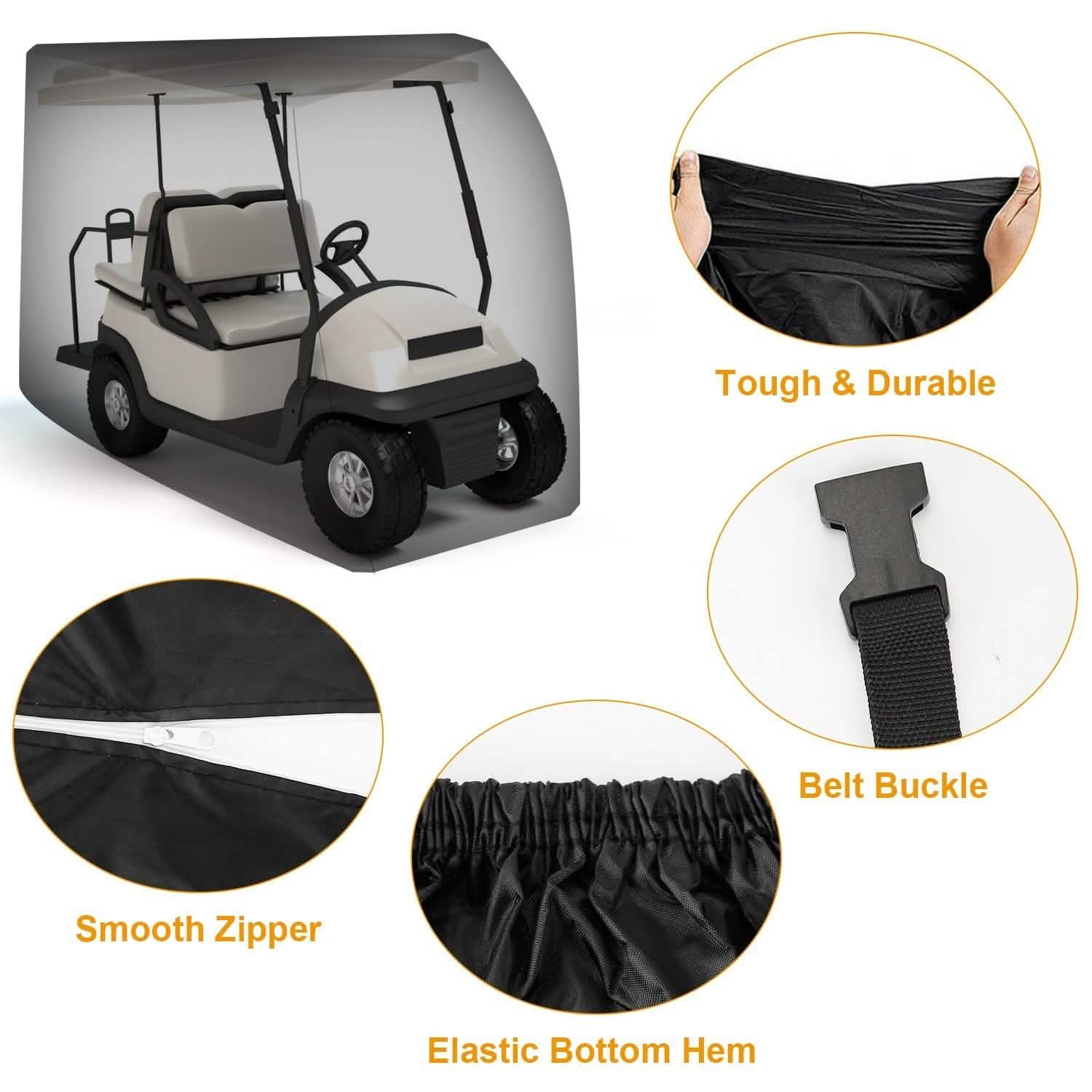 Universal 4 Passenger Golf Cart Cover 210D