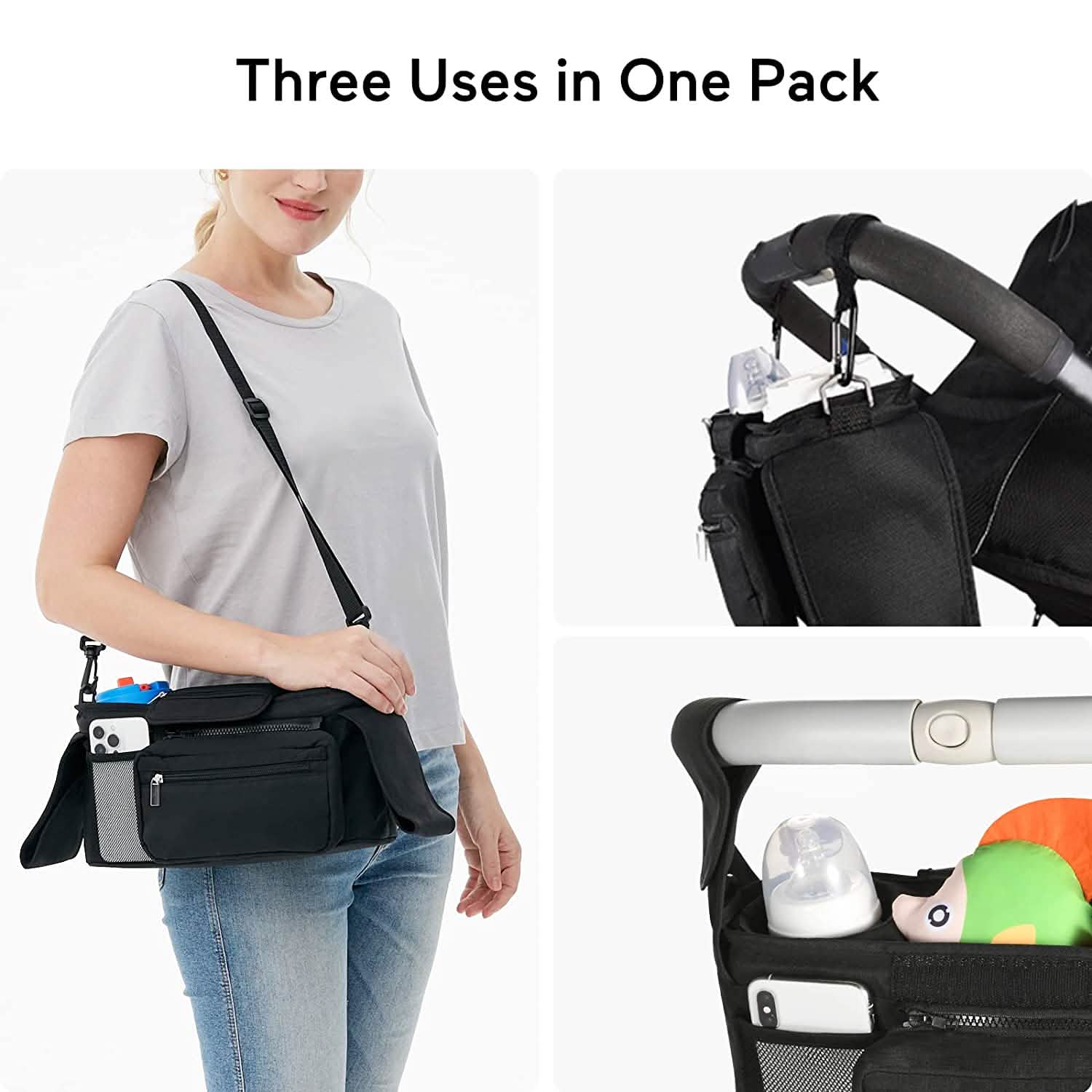 Sac de rangement universel pour poussette de bébé