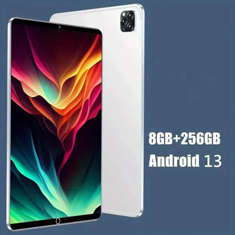 アンロック済みAndroid 13 10.1インチスマートタブレット - 256GB RAM、HD前後カメラほか