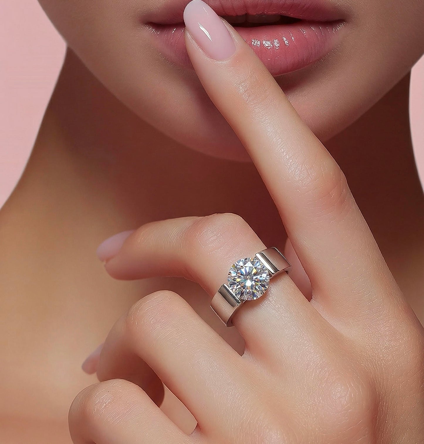 RG093W B.Tiff 2 ct Round Solitaire Engagement Ring