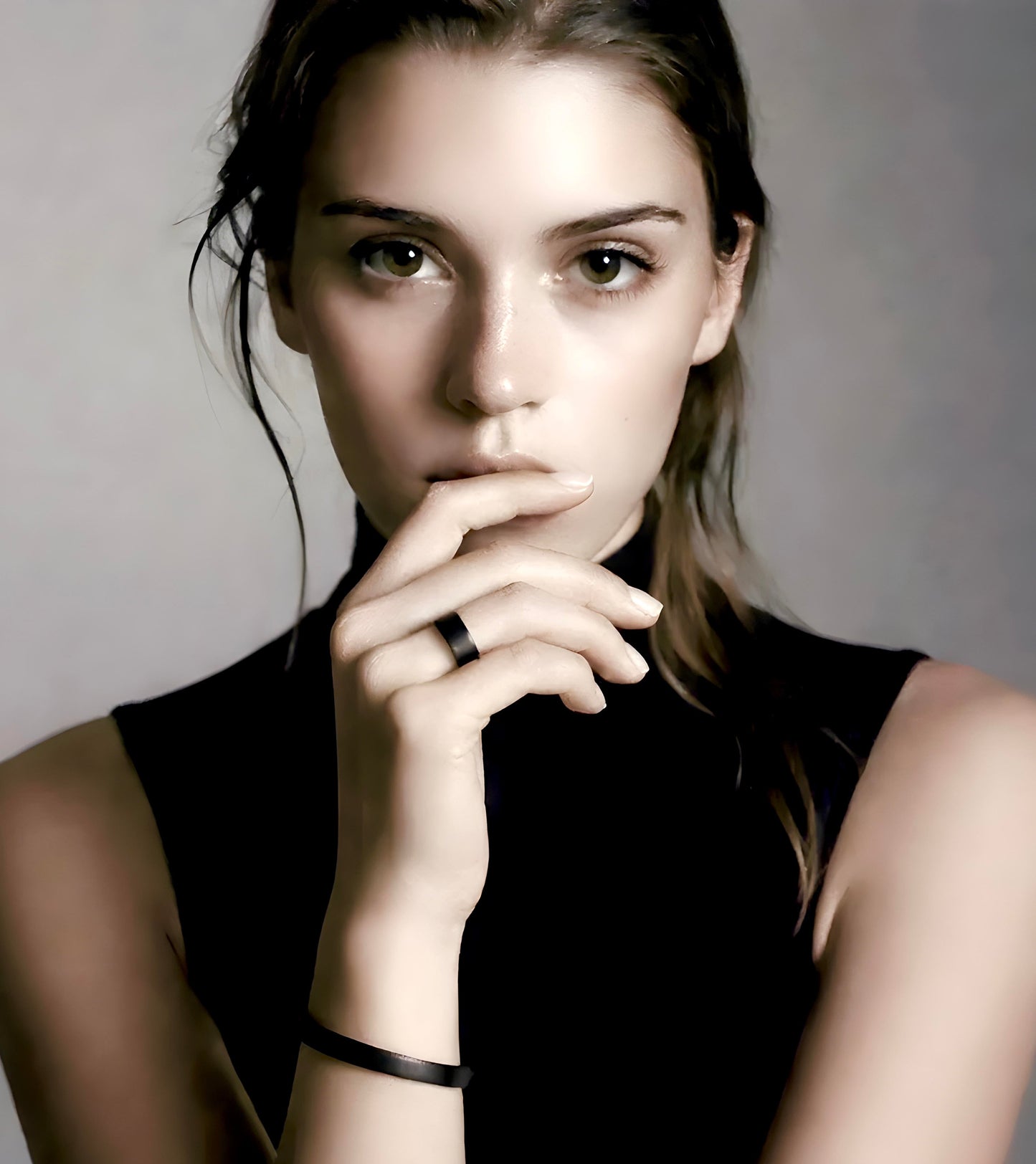 RG600B B.Tiff Black Simplicity 6mm Stacking Plain Ring