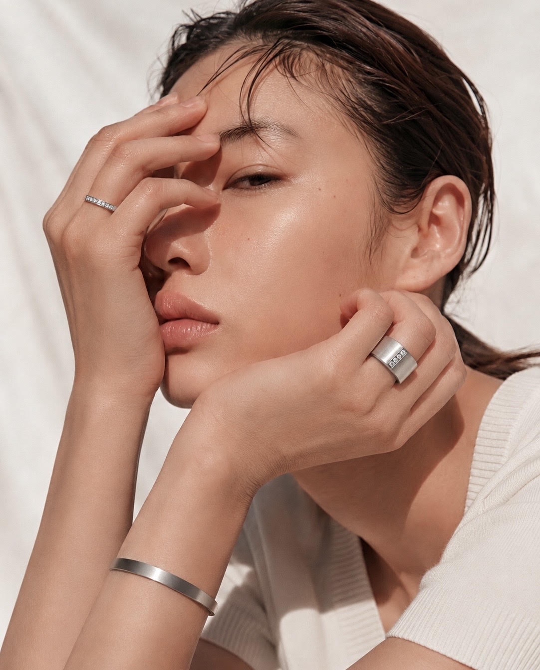 RG223W B.Tiff 4-Stone Wide Ring [Wide Band]