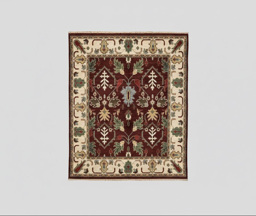 Sultanabad 100% wool Hand Made Rug, 8' x 10' (P)