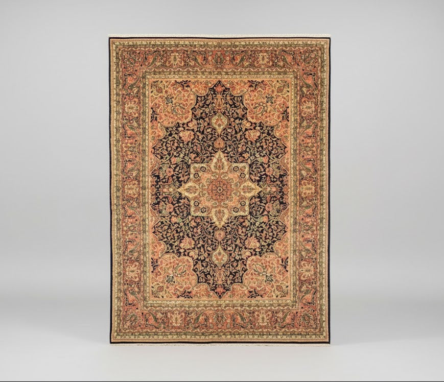 Sultanabad 100% wool Hand Made Rug, 8' x 11' 5" (P)