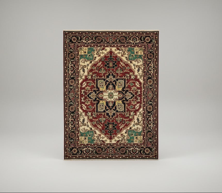 Sultanabad 100% wool Hand Made Rug, 7' 11" x 10' 1" (P)