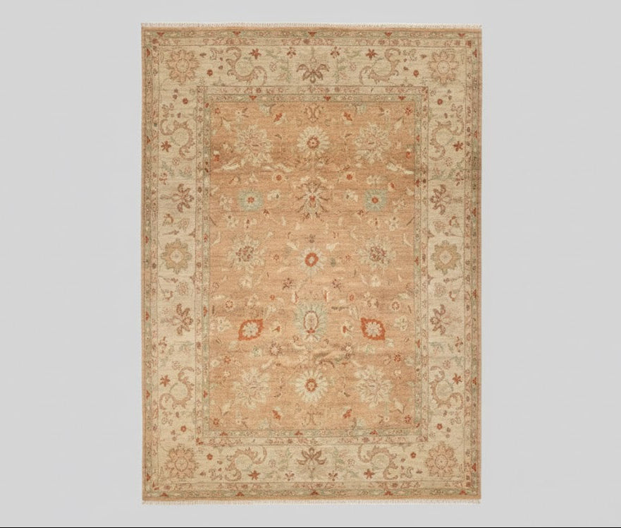 Hand-Knotted Sultanabad Vegetable-Dyed Wool Rug, 8' x 11' 8"