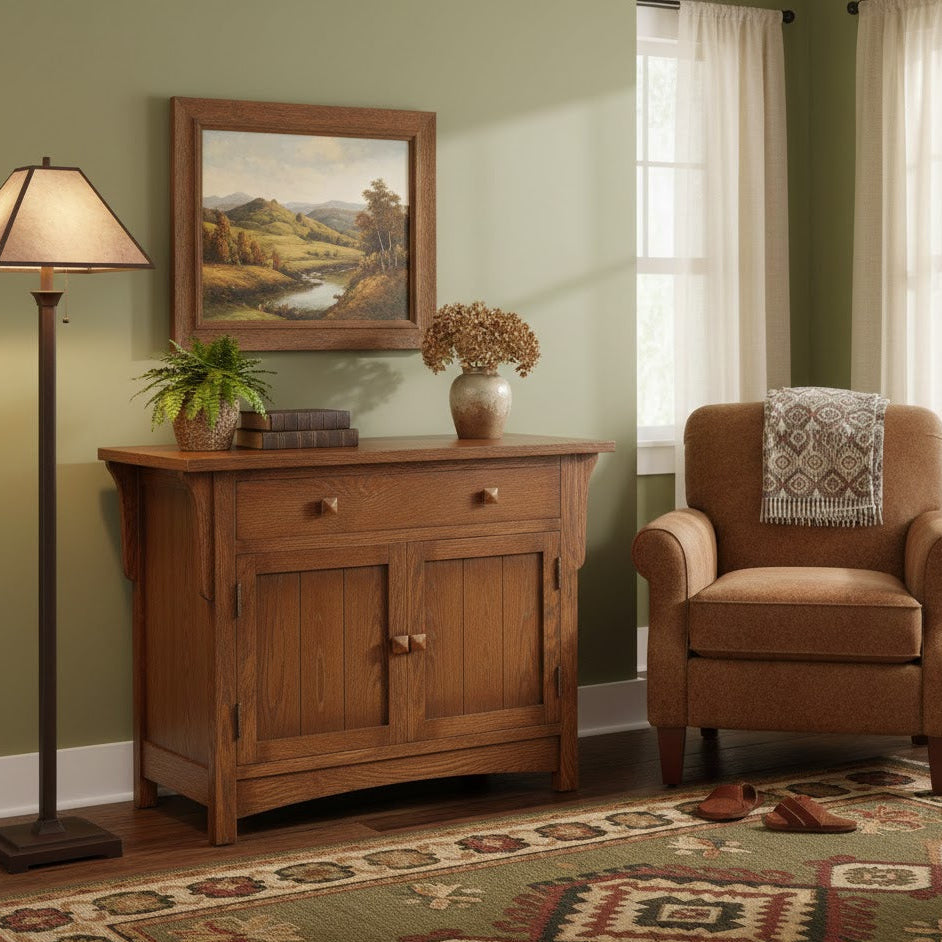 Mission Oak Cabinet - Walnut