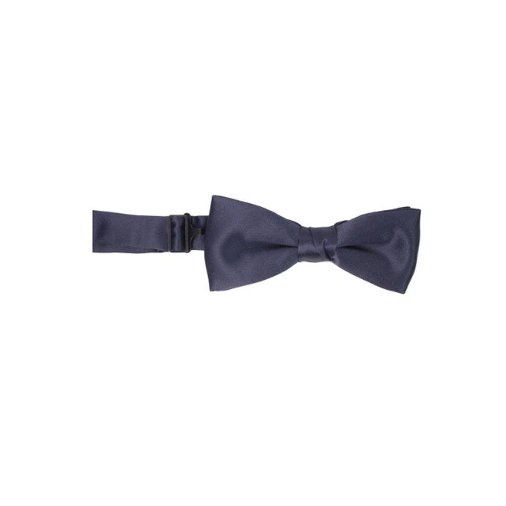 U.S. Air Force Blue Satin Bow Tie with Band, 2" Banded Bow Tie, 18" Strap