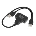 USB 2.0 to SATA変換アダプターケーブル 2.5/3.5インチSATA HDD対応
