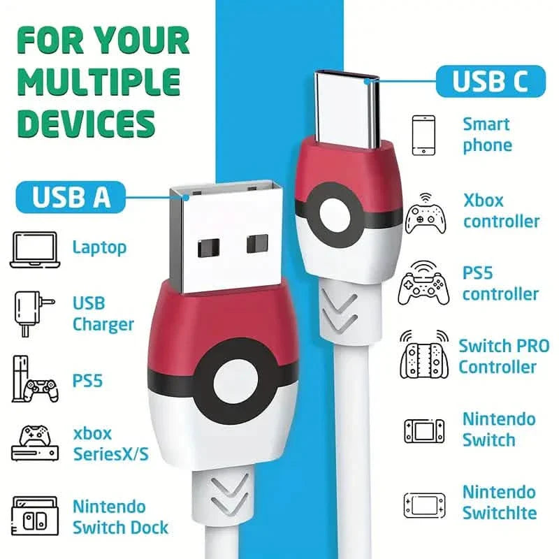 Nintendo Switch用USB C充電ケーブル