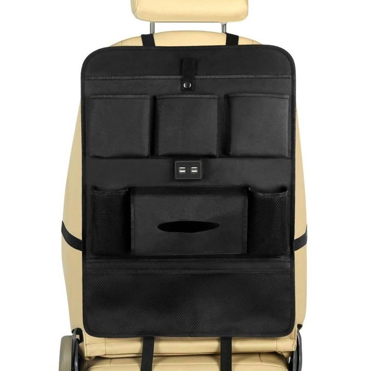 Organisateur de siège arrière pour voiture avec chargeur USB