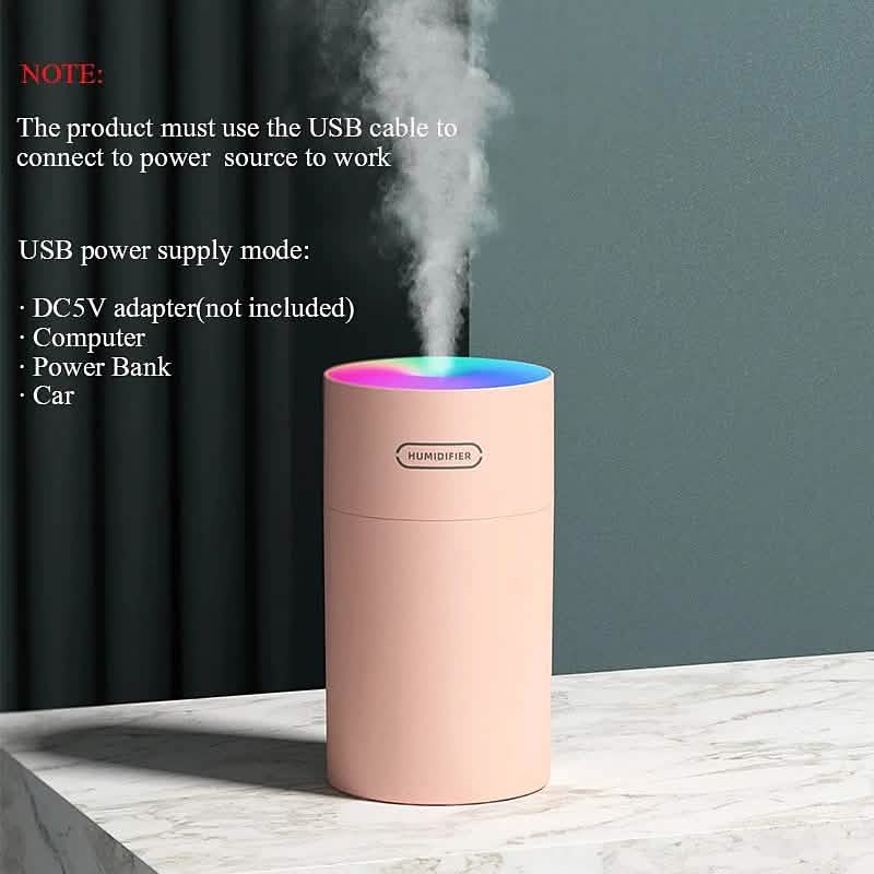 Humidificateur d'aromathérapie USB coloré