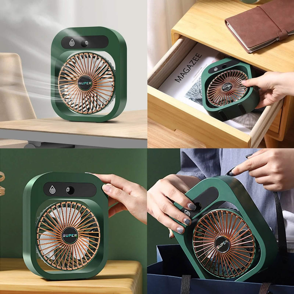 USB Rechargeable Desktop Spray Fan