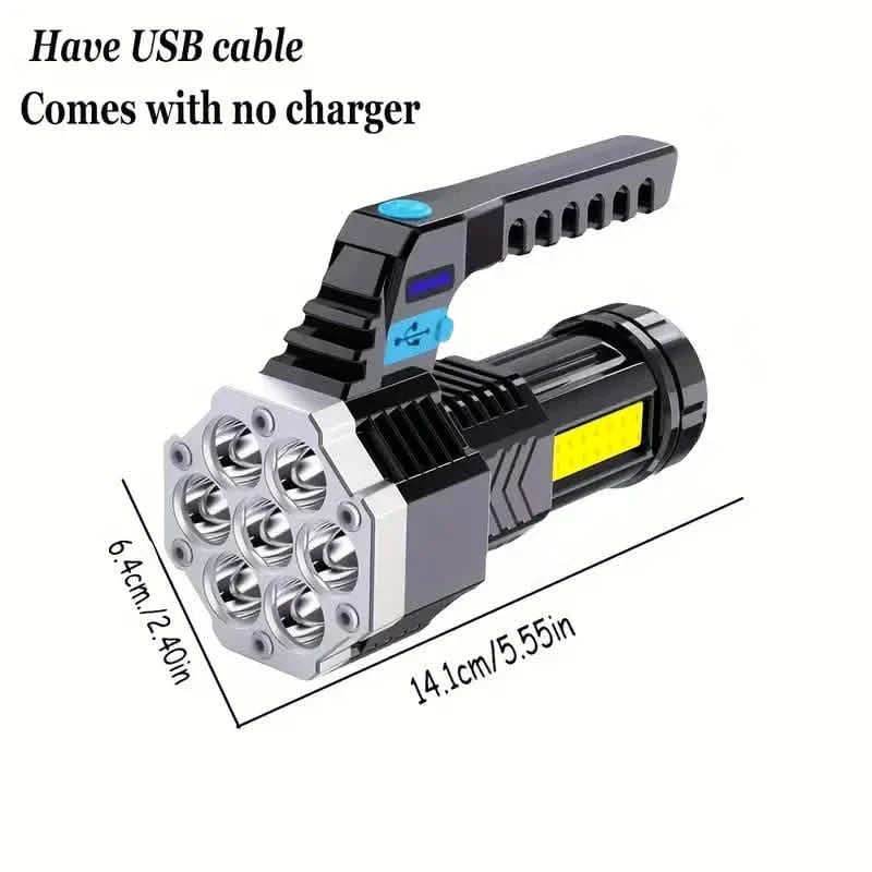 USB Rechargeable High Power LED Flashlight