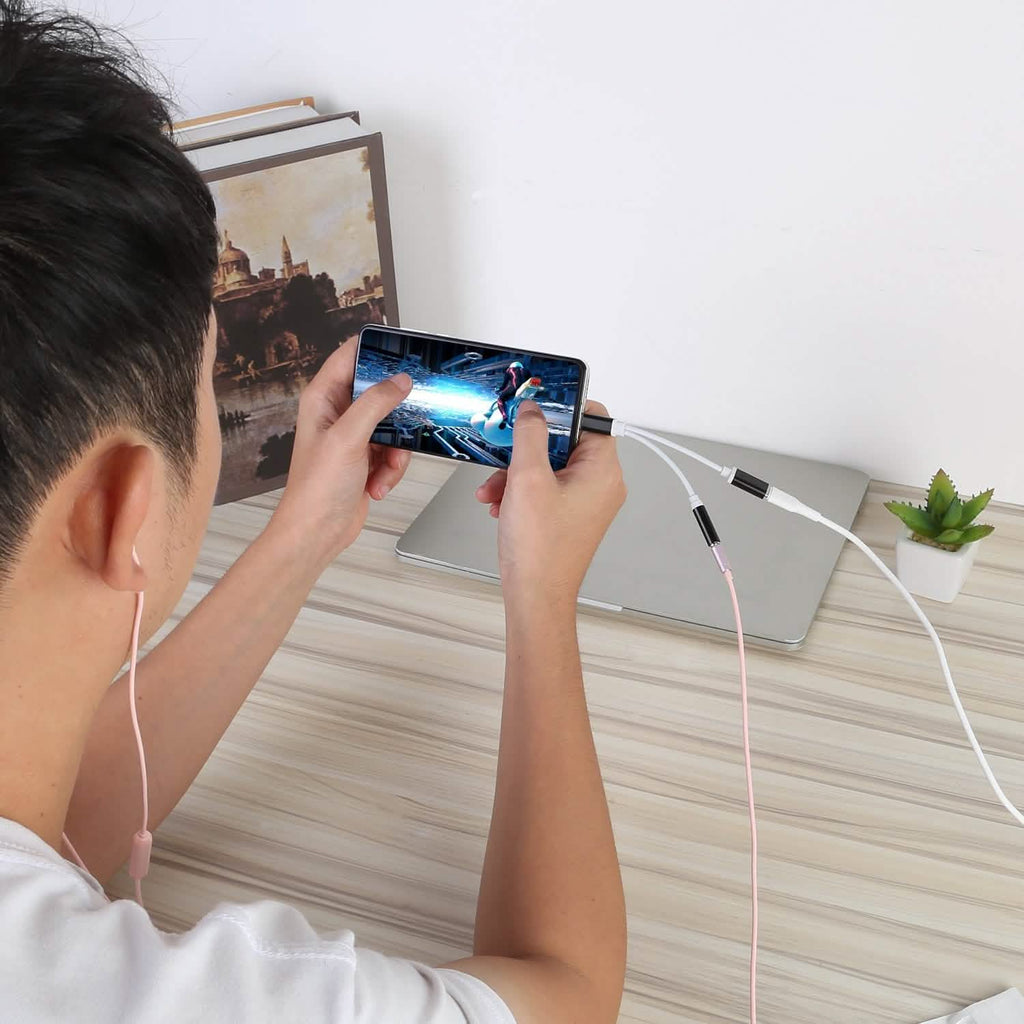 USBタイプCから3.5mmオーディオ充電アダプター