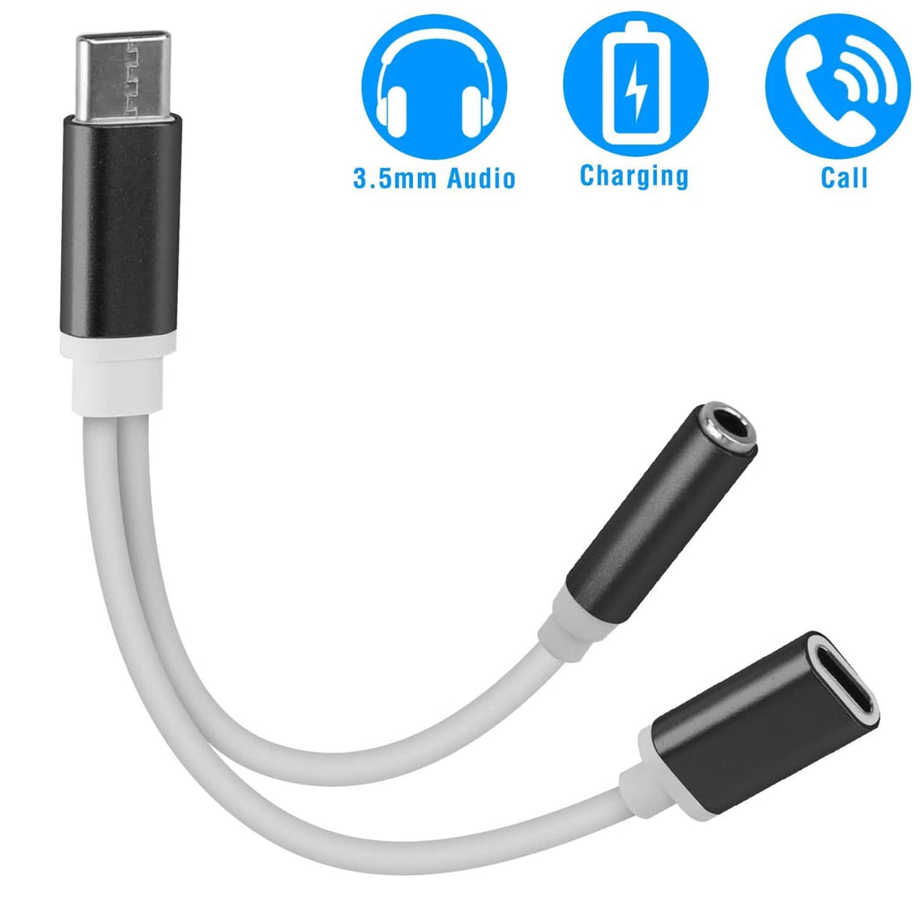 USBタイプCから3.5mmオーディオ充電アダプター
