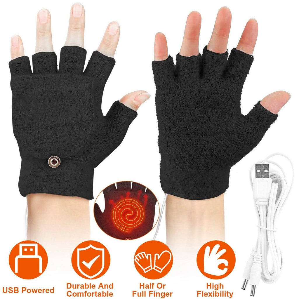 Mitaines chauffantes USB en laine