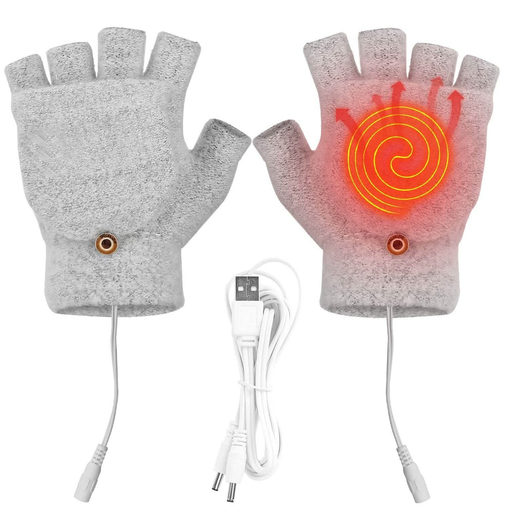 Mitaines chauffantes USB en laine