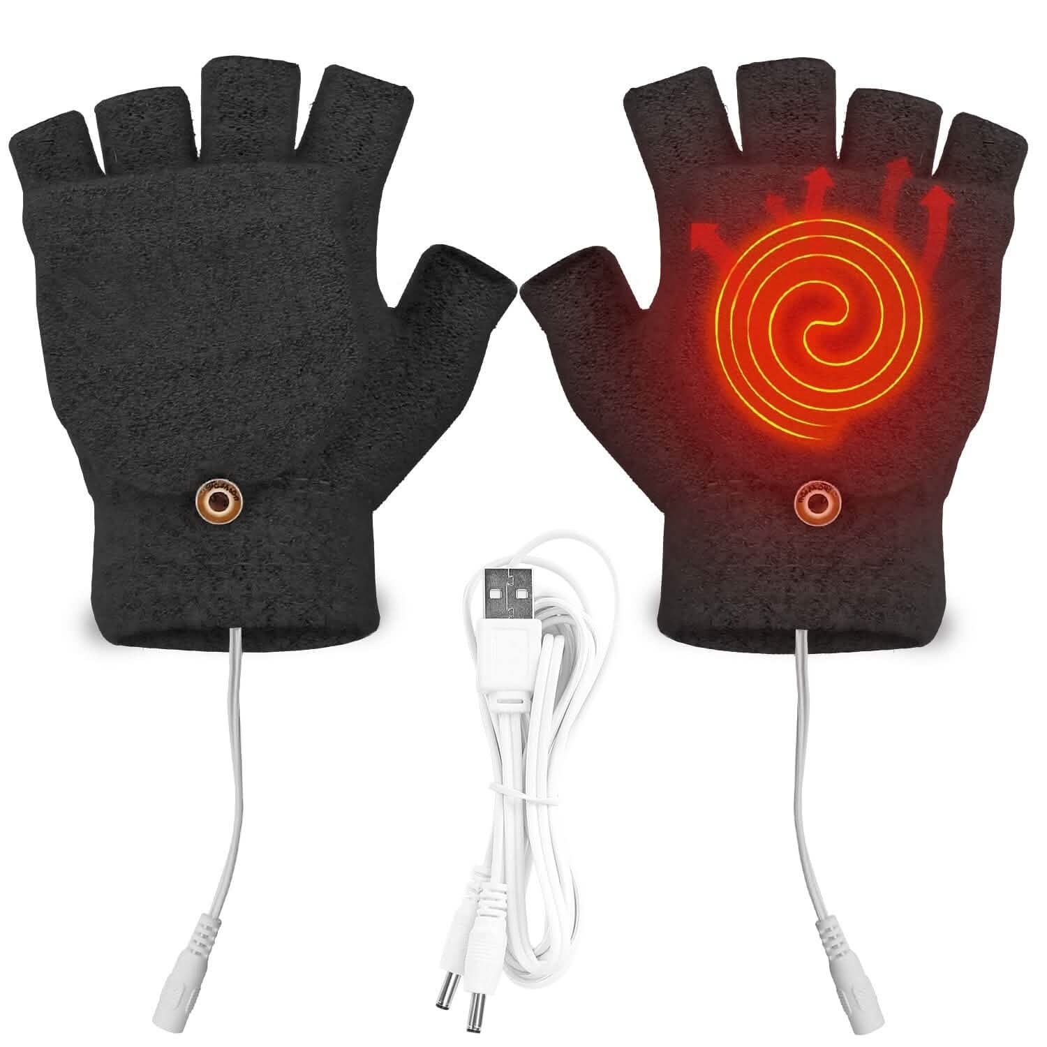 Mitaines chauffantes USB en laine